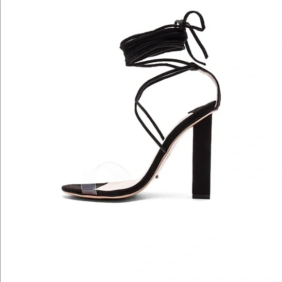 Tony Bianco Kendall Heel in Clear & Black - Picture 5 of 9